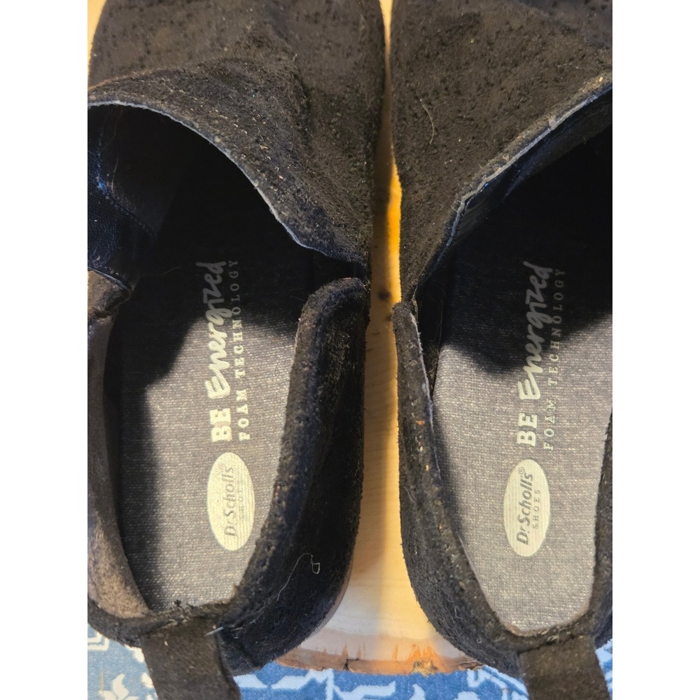 Dr Scholls‎ Black Perforated Suede Ankle Booties Women's Size 10 - Picture 4 of 6